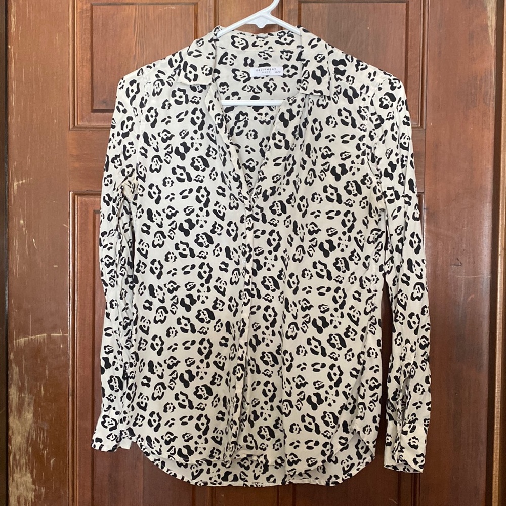 Equipment Leopard Blouse
